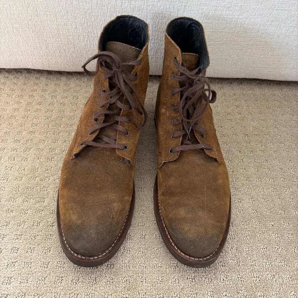 Thursday‎ Boot Company President Everyday Boots Mocha Suede Lace Up Men US 12